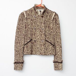 Diane von Furstenburg Logan brown blazer jacket